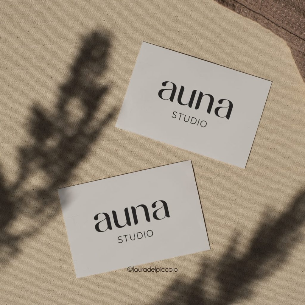 identità visiva per attività femminile auna