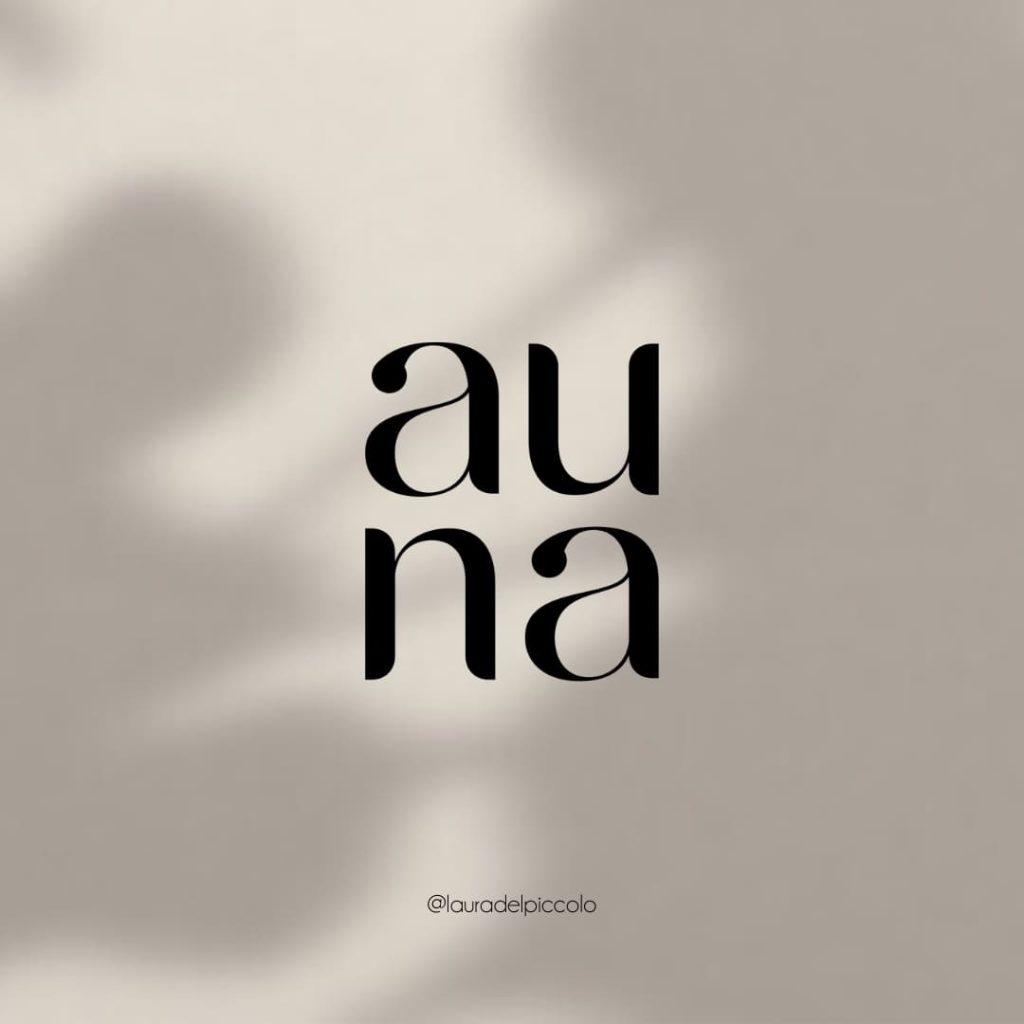 identità visiva per attività femminile auna