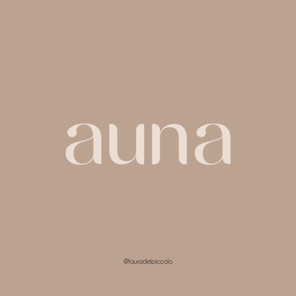 identità visiva per attività femminile auna